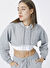 Fabrika Sports Kapüşonlu   Gri Melanj Kadın Sweatshirt