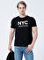 Aeropostale Bisiklet Yaka Standart Kalıp Nakışlı Siyah Erkek T-Shirt - E-9279