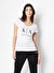 Armani Exchange Bisiklet Yaka Beyaz Kadın T-Shirt 8NYT70-1000