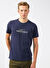 Aeropostale Bisiklet Yaka Baskılı Açık Lacivert Erkek T-Shirt E-1274
