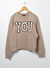 Lmtd Bej Kız Çocuk Bisiklet Yaka Uzun Kollu Rahat Sweatshirt NLFKARRY LS SHORT SWEAT  