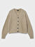Lmtd V Yaka Bej Kız Çocuk Hırka NLFNOLLEN KNIT SHORT CARDIGAN