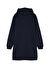 Lmtd Lacivert Kız Çocuk Fermuarlı Uzun Kollu Rahat Düz Elbise NLFOPAL LS SWEAT DRESS W HOOD 