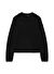 Lmtd O Yaka  Düz Siyah Kız Çocuk Yün Kazak NLFNOLLEN LS SHORT KNIT W. POLO COL