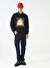 Fluffy Kapüşonlu Oversize Baskılı Antrasit Erkek Şardonlu Sweatshirt FLUFFY-E-7