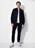 Black On Black Loose Fit Gömlek Yaka Düz Siyah Erkek Gömlek E-MELASIN