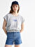 Aeropostale Normal Bel Loose Fit İndigo Kadın Denim Şort K-LINE