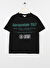 Aeropostale Siyah Erkek Çocuk Bisiklet Yaka Oversize Baskılı T-Shirt 23SAB-01  