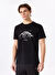 Discovery Expedition Siyah Erkek Bisiklet Yaka Relaxed Baskılı T-Shirt TENX 