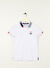 U.S. Polo Assn. Beyaz Erkek Çocuk Polo Yaka Kısa Kollu Düz Polo T-Shirt KOMUNKIDS  