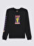 Vans Siyah Erkek Çocuk Bisiklet Yaka Uzun Kollu T-Shirt VN000779BLK1 HARIBO LS BFF   