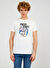The Crow Bisiklet Yaka Baskılı Beyaz Erkek T-Shirt TC7123