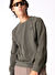 Discovery Expedition Haki Erkek Bisiklet Yaka Basic Sweatshirt D3WM-SWT26 