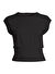 Casall 23101-901 Seamless Graphical Rib Te Kadın Siyah Bisiklet Yaka T-Shirt