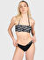 KARL LAGERFELD Siyah - Beyaz Kadın Bikini Üst 231W2209