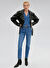 Mavi STAR Mid Brushed Deni Yüksek Bel Dar Paça Mom Fit Mavi Kadın Denim Pantolon M101077-85611 