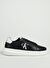 Calvin Klein Siyah-Beyaz Erkek Deri Sneaker CHUNKY CUPSOLE MONO LTH