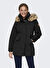 Only Siyah Kadın Kaban ONLNEWPRISKA PARKA JACKET CC OTW