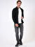 Back and Bond Slim Fit Düğmeli Yaka Düz Siyah Erkek Gömlek B33W20051