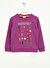 Haribo Lila Kız Çocuk Bisiklet Yaka Baskılı Sweatshirt HRBTXT302 