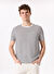 Fabrika Beyaz Erkek Bisiklet Yaka Relaxed Çizgili T-Shirt F4SM-TST 0259