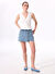 Fabrika Açık İndigo Kadın Mini Basic Denim Etek F4SL-ETK0042  