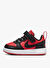 Nike Siyah - Kırmızı Erkek Bebek Yürüyüş Ayakkabısı DV5458-600 COURT BOROUGH LOW TD