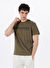 Discovery Expedition Haki Erkek Bisiklet Yaka T-Shirt D4SM-TST3290   