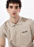 Discovery Expedition Bej Erkek Polo Yaka Basic Polo T-Shirt D4SM-TST3248  