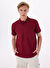 Discovery Expedition Bordo Erkek Relaxed Fit Polo T-Shirt D4SM-TST3248 