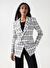  Kırık Beyaz Kadın Kruvaze Yaka Blazer TWEED BLAZER 21006889