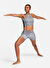 Nike Siyah Kadın Bisiklet Yaka Desenli Atlet FB4650-010-W NY DF CROP TANK NV+ 