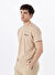 Discovery Expedition Bej Erkek Bisiklet Yaka T-Shirt D4SM-TST3294   