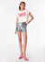 Barbie İndigo Kadın Yıkamalı Denim Şort BRB4SL-SRT6077   
