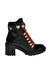 Love Moschino Siyah-Kırmızı Kadın Deri Bot JA24387G0HIB000A