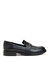 George Hogg Siyah Kadın Deri Loafer 93332