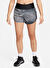 Nike Gri Kadın Lastikli Bel Standart Fit Desenli Şort FN2647-010-W NK TRAIL RPL MR 3IN BR 