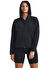 Under Armour 1379842-001 Unstoppable Flc FZ Siyah Kapüşon Yaka Bol Kesim Kadın Zip Ceket