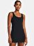 Under Armour 1384053-001 Motion Dress Siyah Kadın Klasik Yaka Slim Fit Elbise 