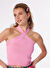 Barbie Pembe Kız Çocuk V Yaka Standart Bluz BRB4SL-BLZ6062 