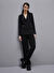 Patrizia Pepe Siyah Kadın Kruvaze Yaka Standart Blazer 8S0483