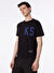 Ko Samui Bisiklet Yaka Baskılı Siyah Erkek T-Shirt KMTP S202 KS_COMMITTEE OVER FIT RIB