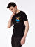 Ko Samui Bisiklet Yaka Baskılı Siyah Erkek T-Shirt KMTR S223 OUTSIDERS_CRAFT&CO REGULA