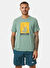 Helly Hansen Açık Yeşil Erkek Bisiklet Yaka Baskılı T-Shirt HHA.34419_HP RACE GRAPHIC  