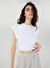 People By Fabrika Bisiklet Yaka Beyaz Kadın T-Shirt SPBF4SL-TST5577