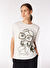 Fabrika Kırık Beyaz Kadın Basic Baskılı T-Shirt F4WL-TST0232