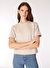 Fabrika Bej Kadın Basic Düz T-Shirt F4WL-TST0455 