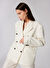 Sagaza for Boyner Beyaz Kadın Oversize Ceket SGZB025   