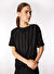 Fabrika Siyah Kadın Basic Taşlı T-Shirt F4WL-TST0556