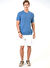 Back and Bond Bisiklet Yaka Düz Mavi Erkek T-Shirt B33S40008